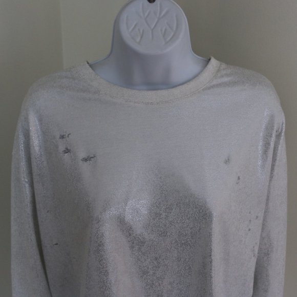 Enough About Me Distressed Top - Picture 3 of 5